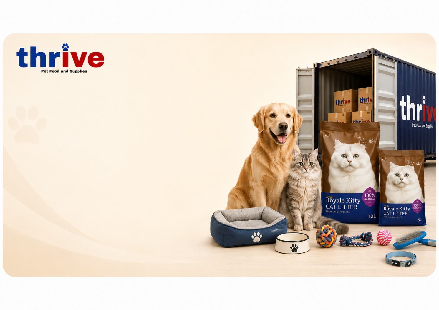 Fresh Pet Supplies Container Arrived